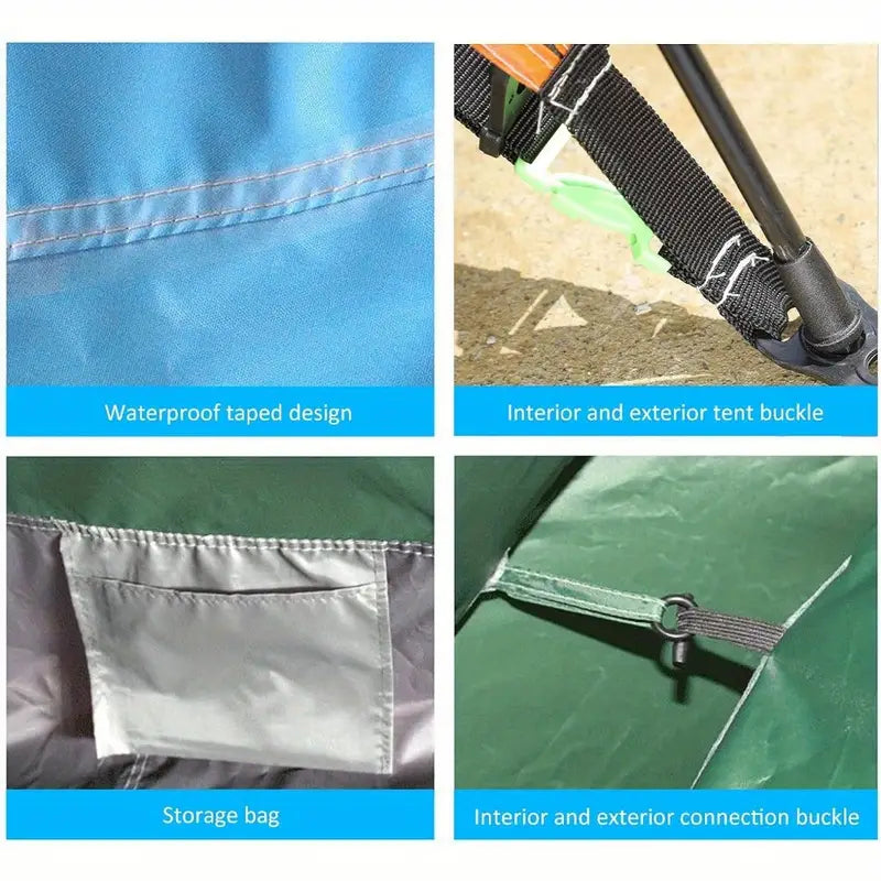 Waterproof Oval Pop-Up Camping Tent