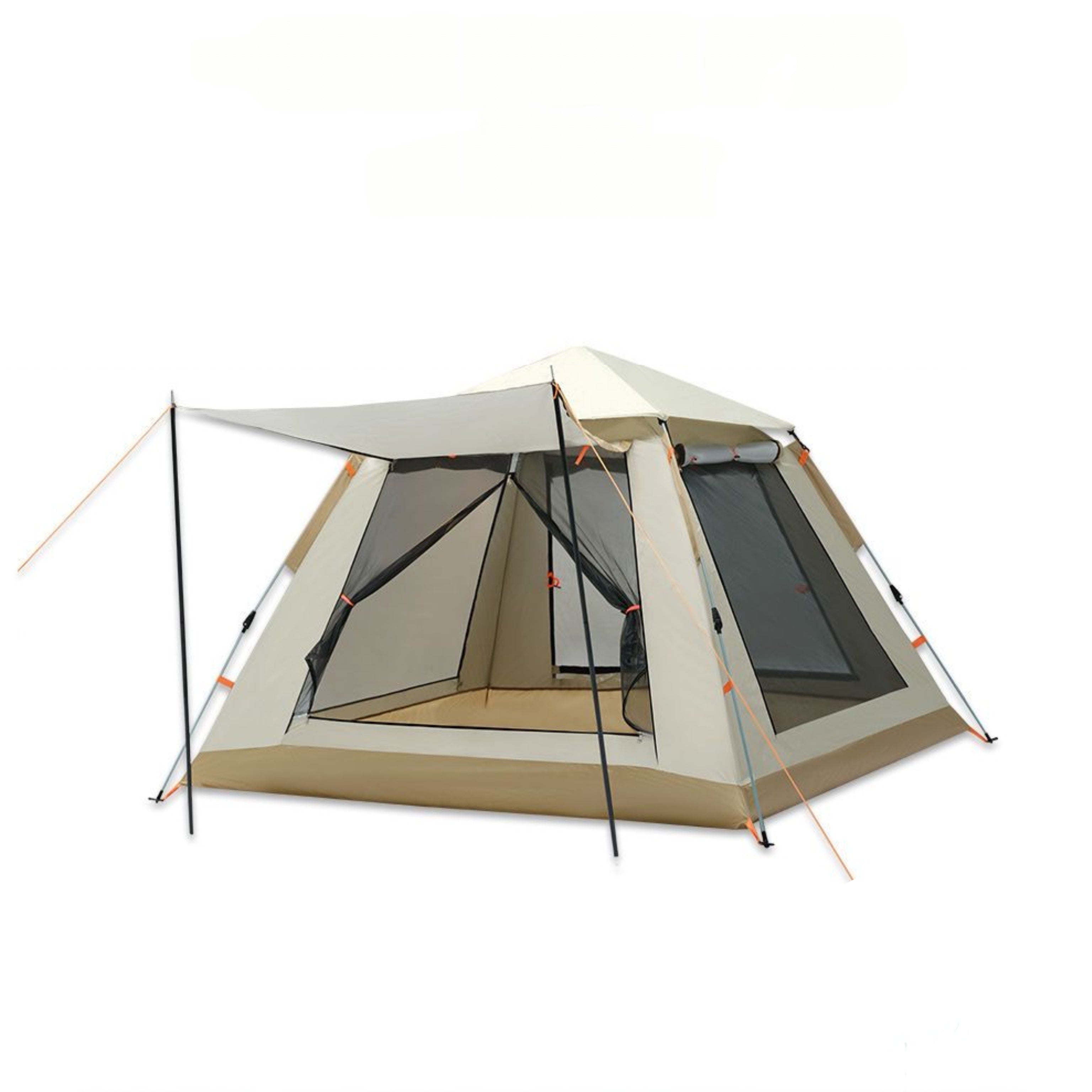 8-Person Family Camping Tent with Canopy