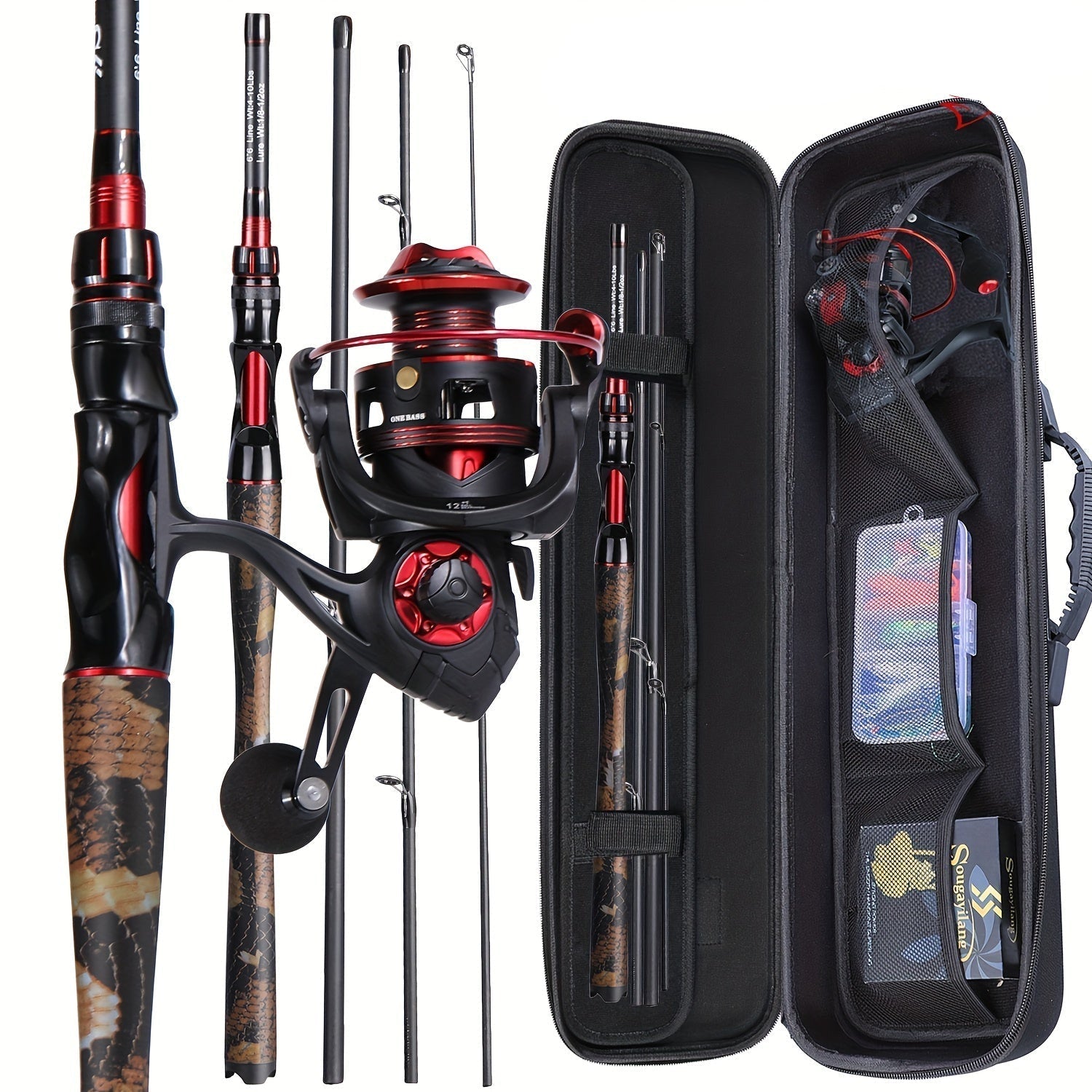 Carbon Fiber Fishing Rod & Reel Combo