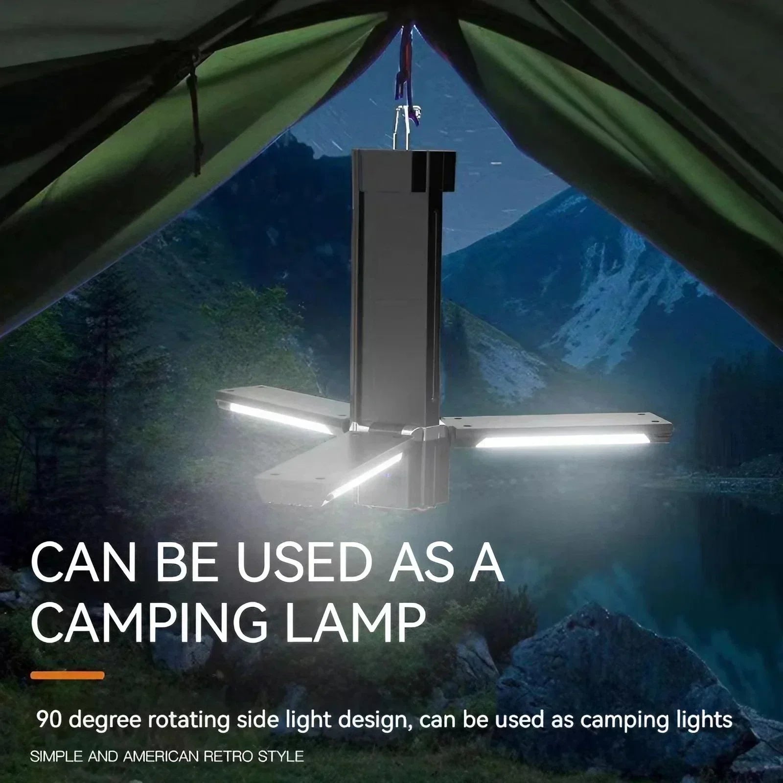 Outdoor Camping Lamp with Illumination, Charging & SOS