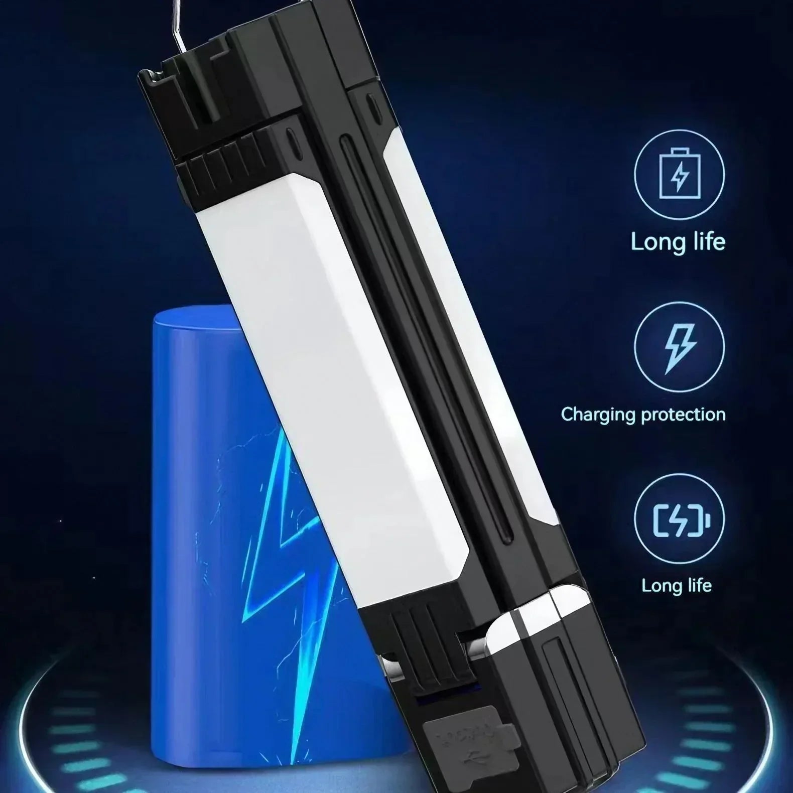 Outdoor Camping Lamp with Illumination, Charging & SOS