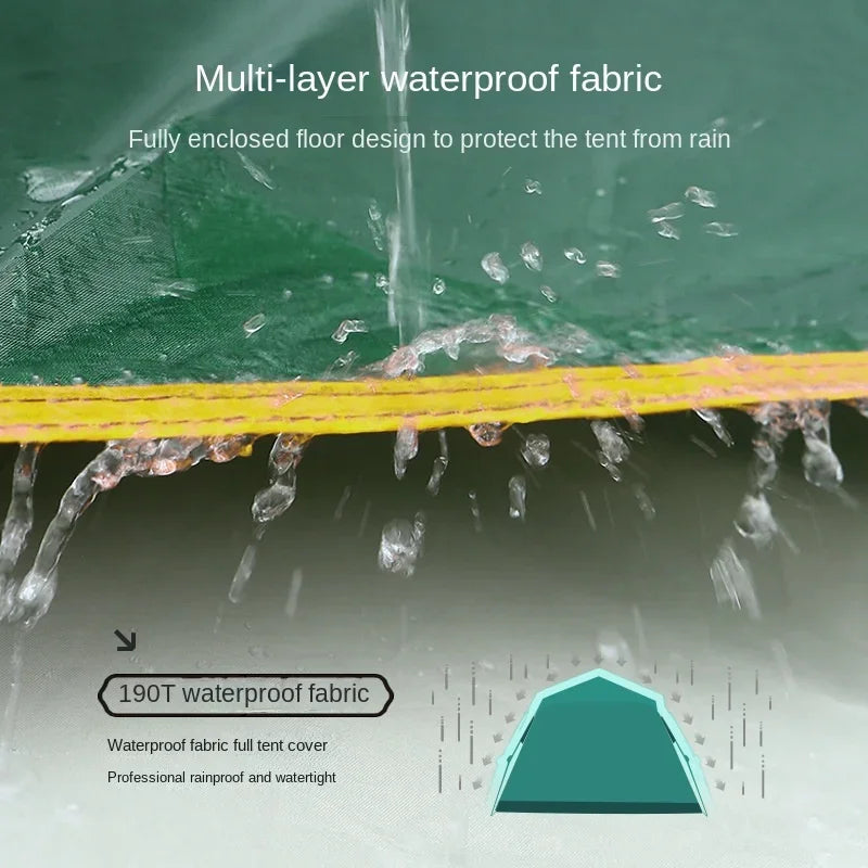 Automatic Pop-Up Camping Tent – Dark Green