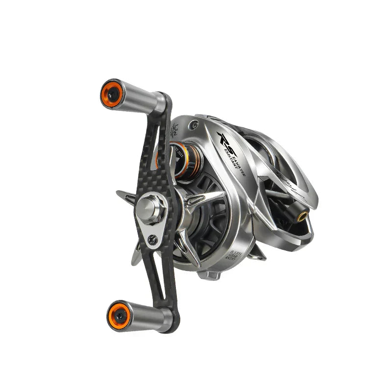 Baitcasting Fishing Reel with Magnetic Braking – Right Hand Silver