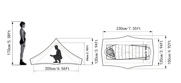 Summer Mesh Outdoor Camping Tent – 3 Season