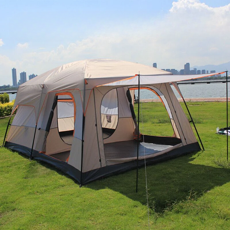 6-12 Person Two-Bedroom Outdoor Camping Tent